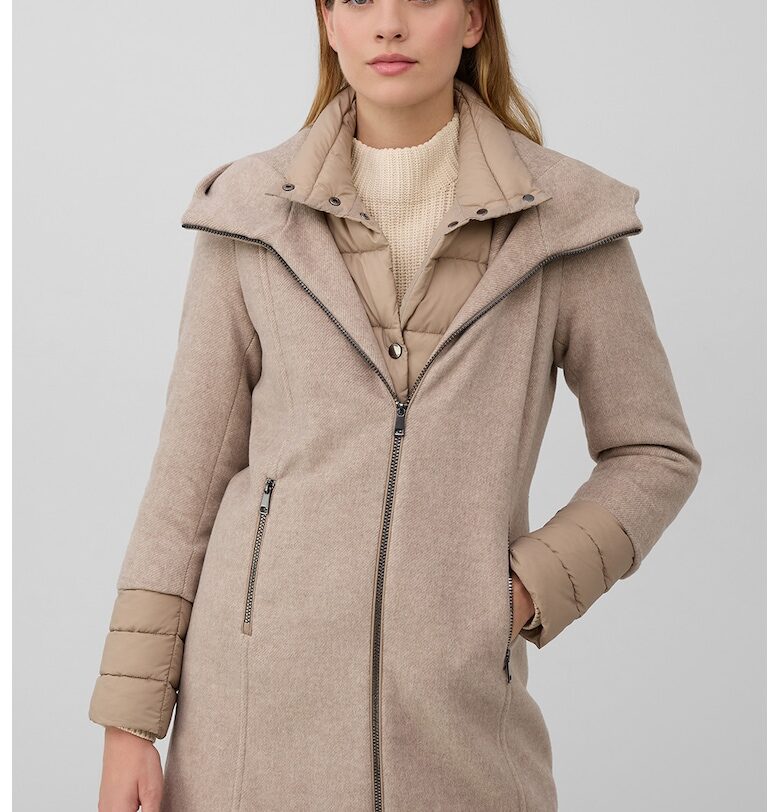 Палто с дизайн 2 в 1 - Бежов sOliver