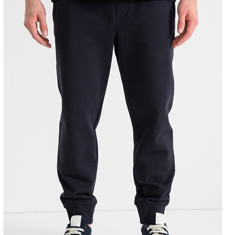 Памучен спортен панталон с връзки - Ултрамарин синьо ARMANI EXCHANGE