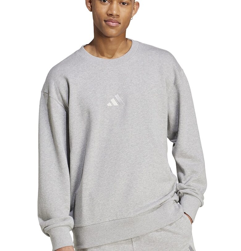 Памучен суитшърт ALL SZN - Сив меланж adidas Sportswear