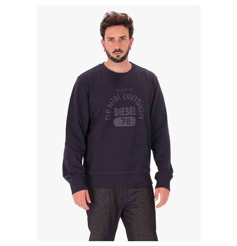 Памучен суитшърт с лого - Син Diesel