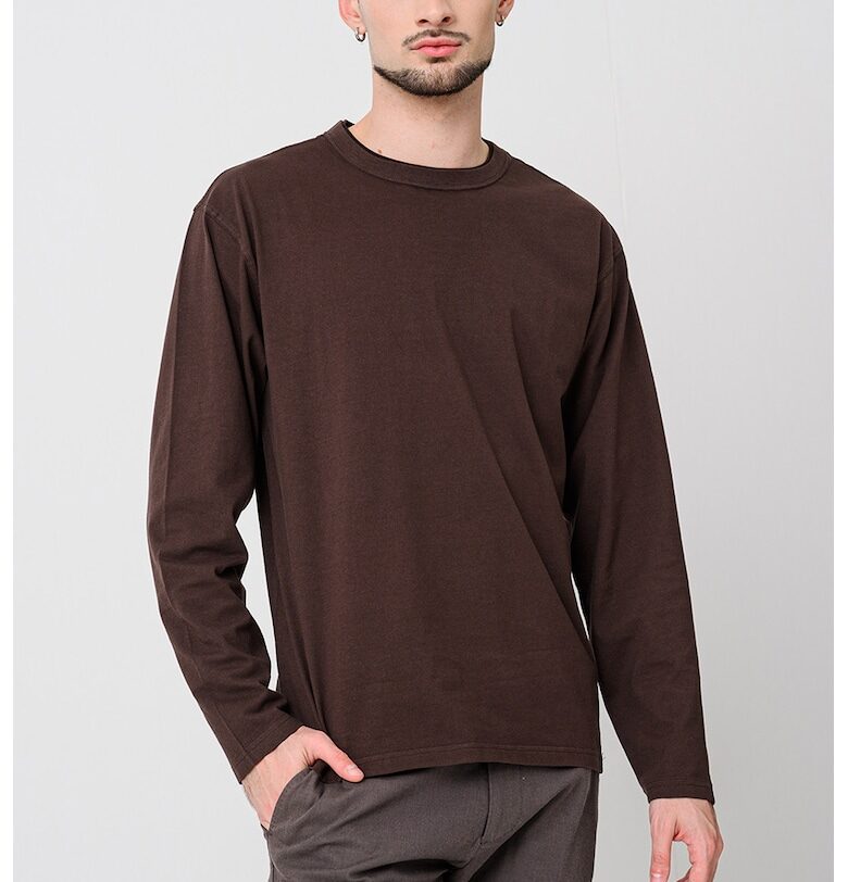 Памучна блуза - Тъмнокафяв Scotch  Soda