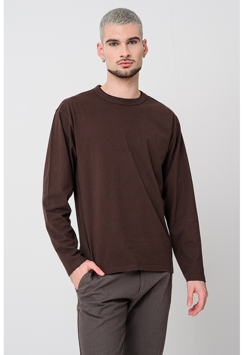 Памучна блуза - Тъмнокафяв Scotch Soda