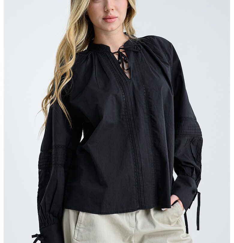 Памучна блуза - Черен Scotch  Soda