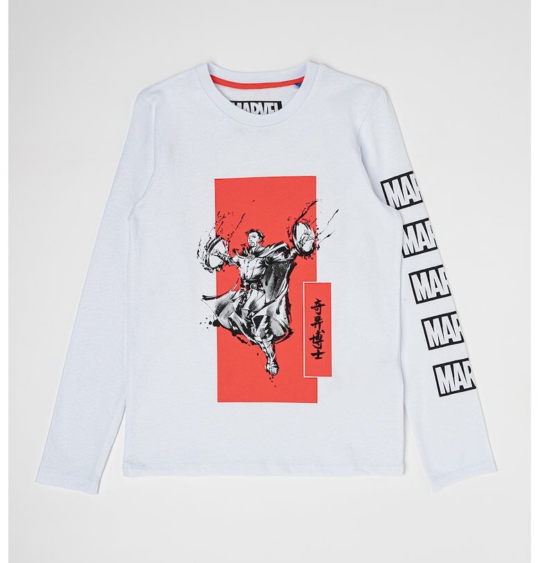 Памучна блуза с шарка на Marvel Jack  Jones