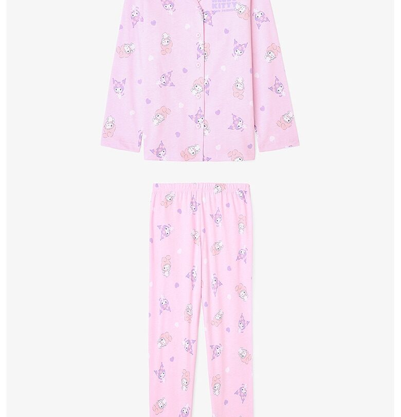 Памучна пижама с десен и копчета - Светлорозов Penti