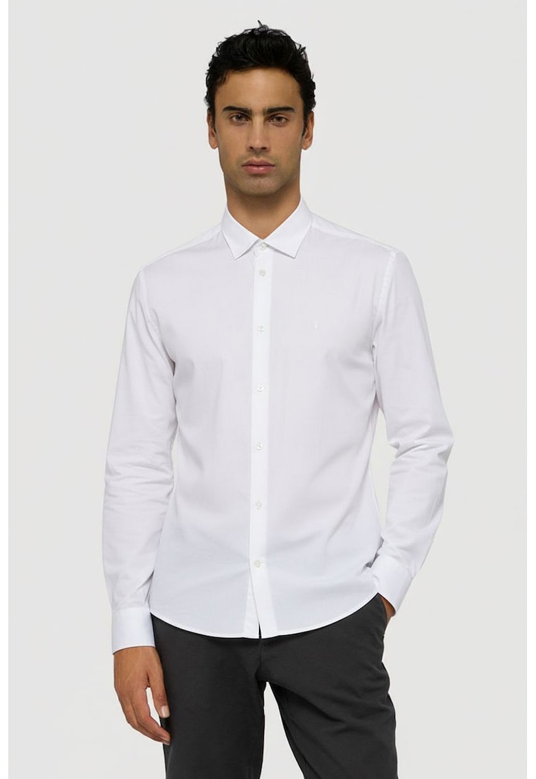 Памучна риза - Бял Trussardi