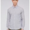 Памучна риза - Пепеляво сиво Trussardi