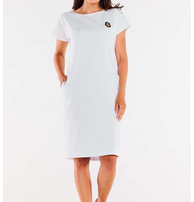 Памучна рокля с къс ръкав InfiniteYou