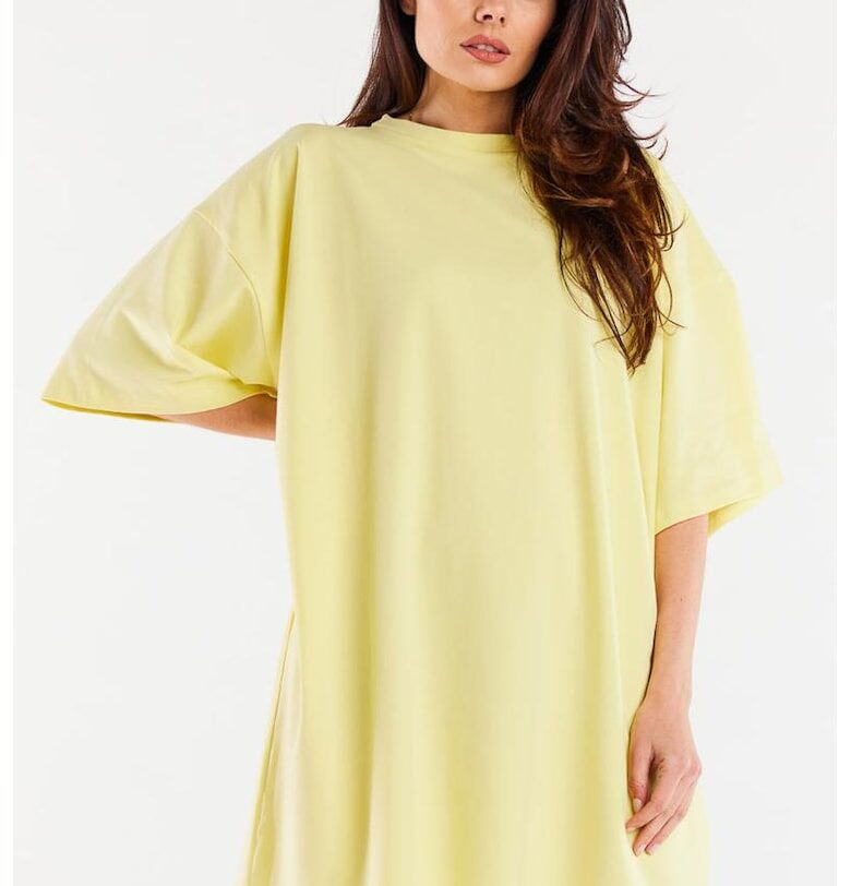 Памучна рокля с къс ръкав - Един размер InfiniteYou