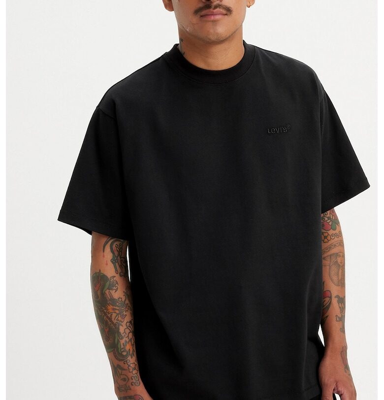 Памучна тениска Red Tab™ със свободна кройка - Черен Levis