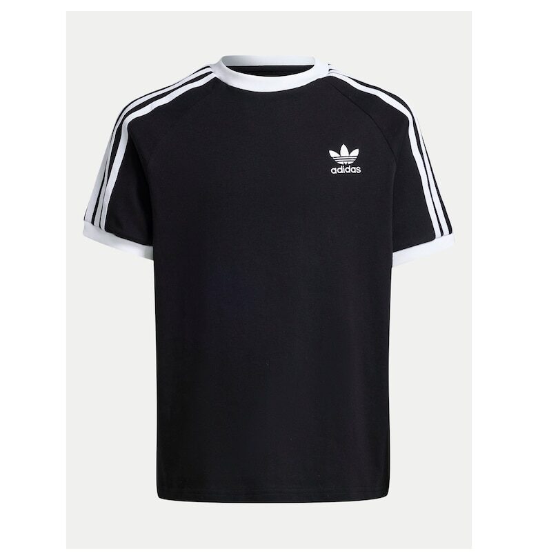 Памучна тениска с контрастно лого adidas