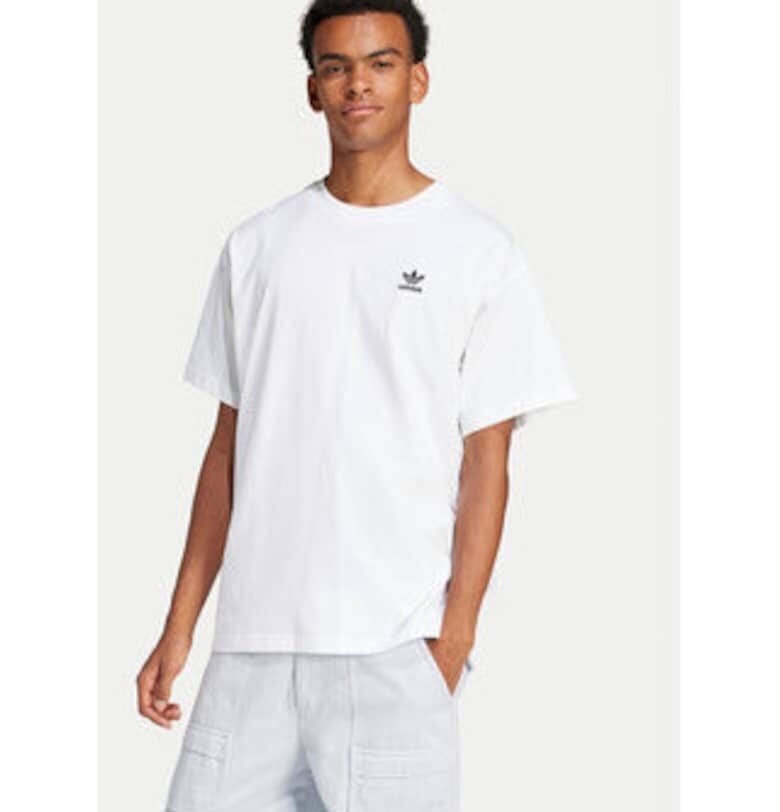 Памучна тениска  с кръгло деколте adidas