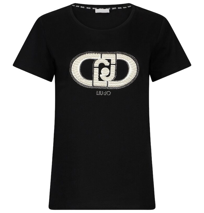 Памучна тениска с принт Liu Jo