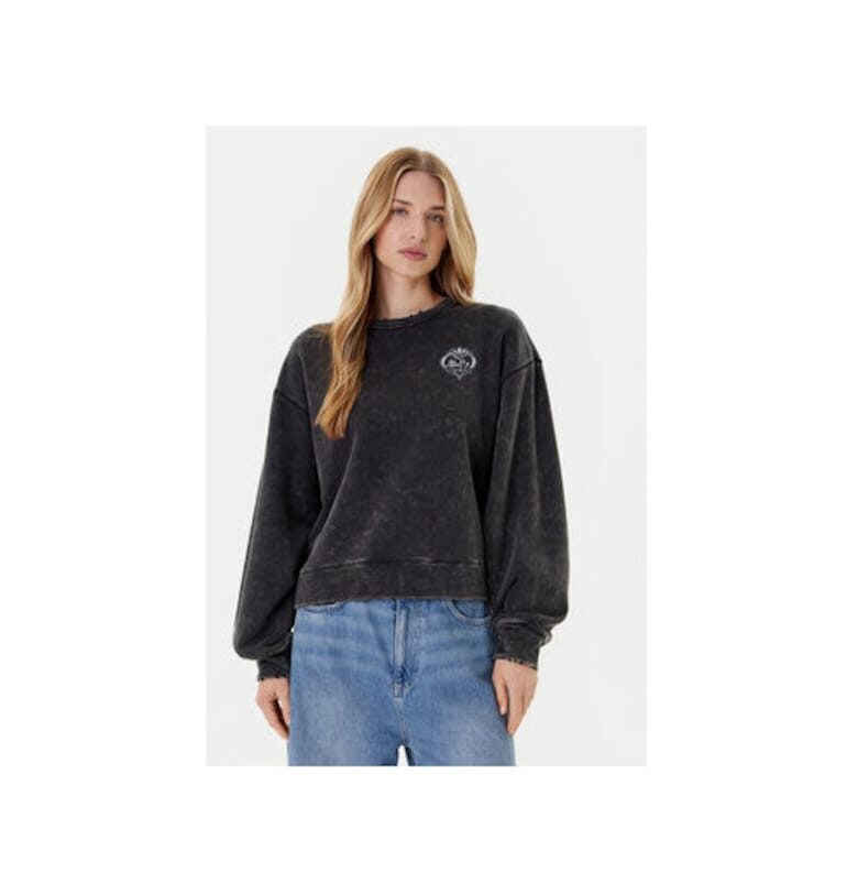 Памучна тренировъчна блуза с избледнял вид и предно лого adidas