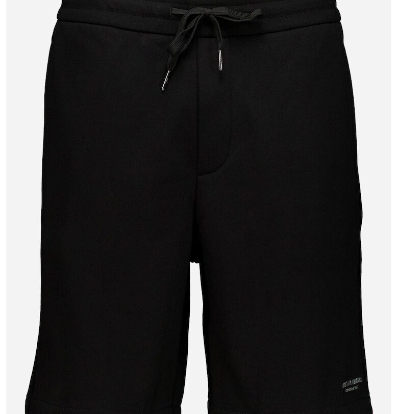 Памучни шорти с връзки - Черен ARMANI EXCHANGE