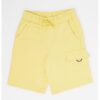 Памучни шорти с джобове - Бледожълт United Colors of Benetton