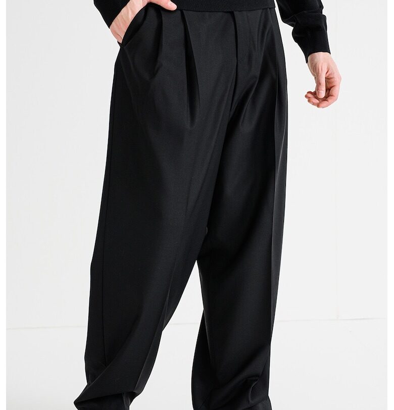 Панталон с вълна - Черен HUGO