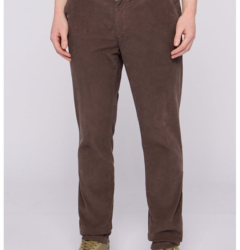 Панталон с памук - Тъмнокафяв Trussardi