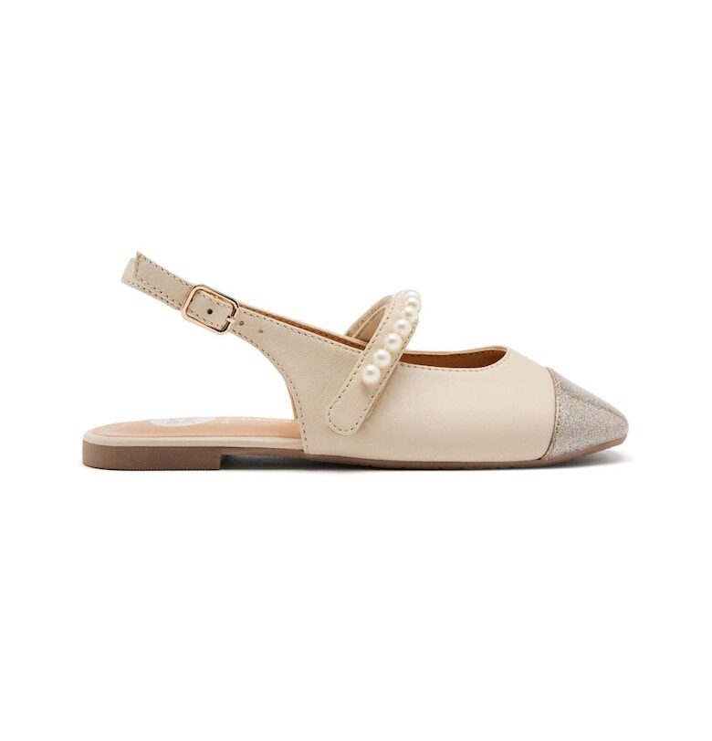 Пантофки от кожа и еко кожа с мъниста Gioseppo