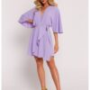 Парти мини рокля с кимоно ръкави MOE