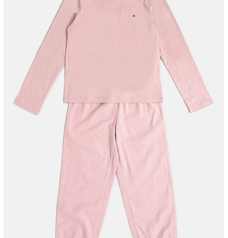 Пижама с лого - Прашно розово Tommy Hilfiger