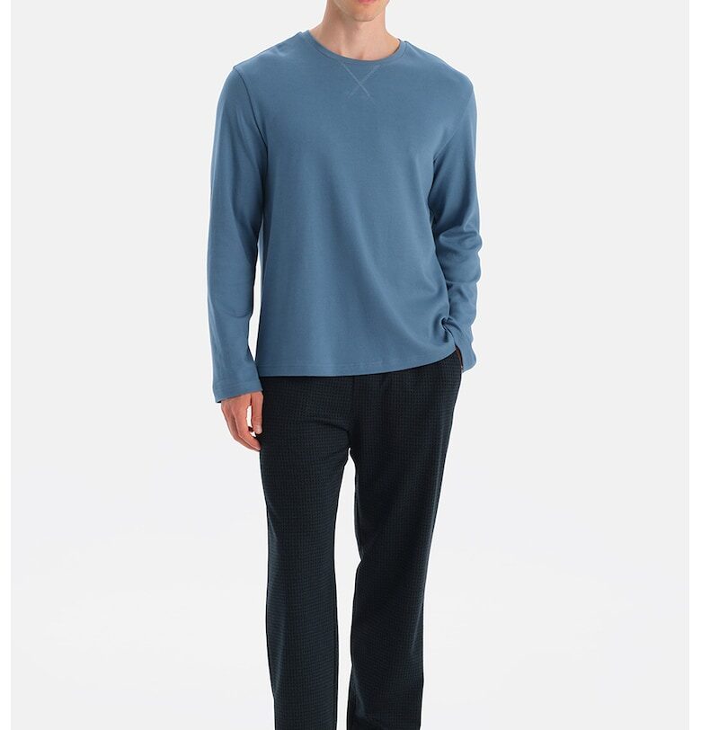 Пижама с овално деколте - Черен/Син DAGI