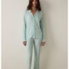 Пижама с рипс - Аквамарин синьо Penti