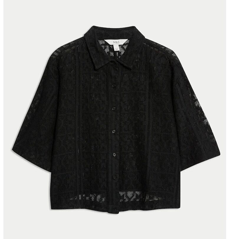 Плажна риза с кроше Marks  Spencer