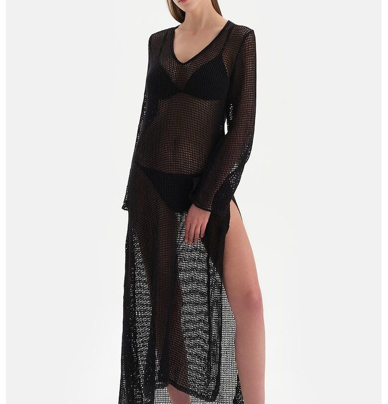 Плажна рокля с ажур и цепки DAGI