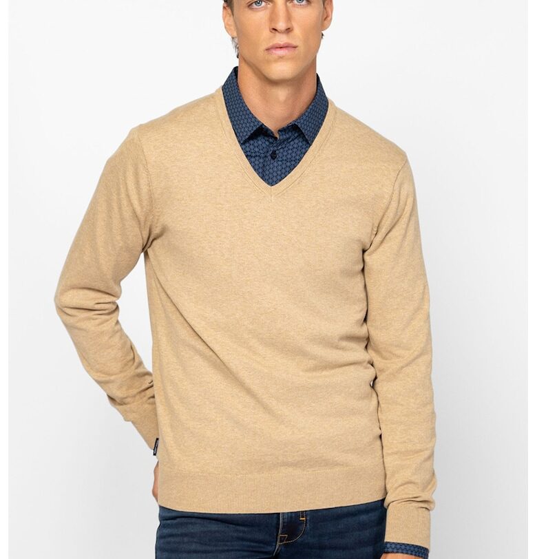 Плетен пуловер с шпиц Heavy Tools