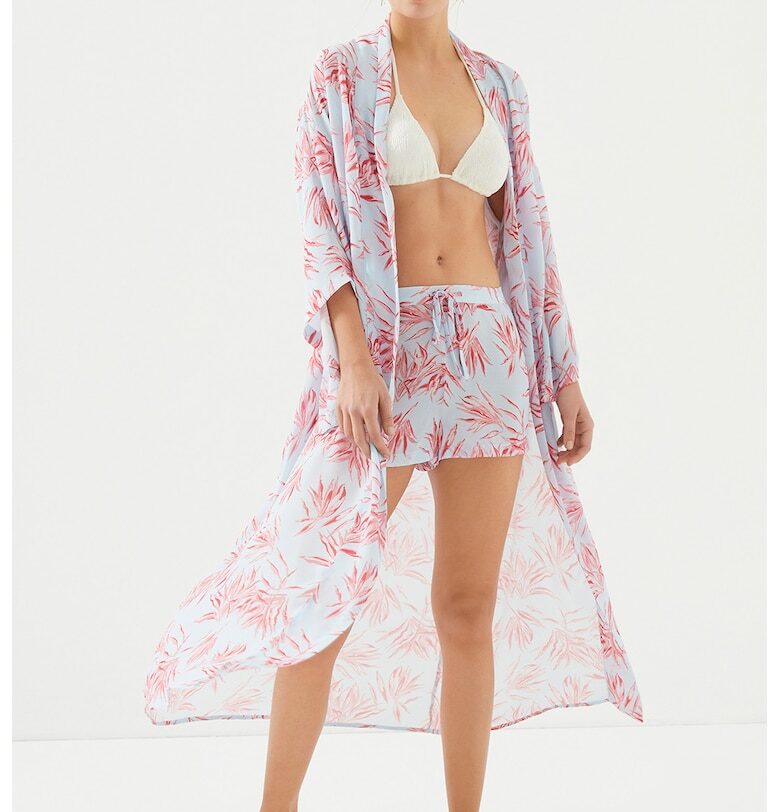 Плувни шорти с връзка и флорален десен Just Like You