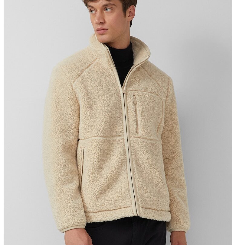 Плюшено яке с цип - Светло бежово sOliver