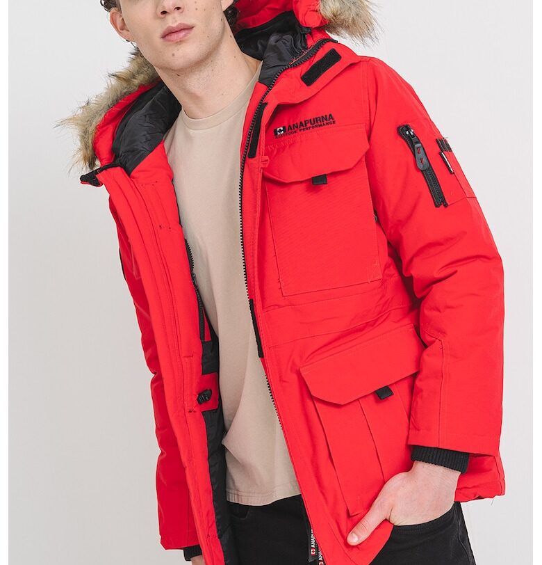 Подплатена зимна парка Algosana - Червен Anapurna