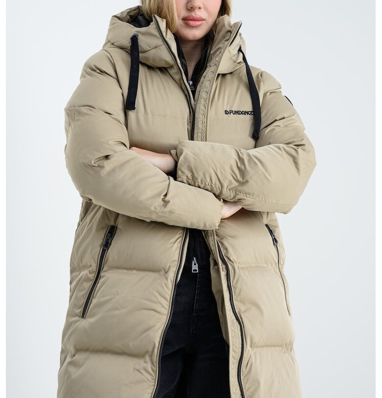 Подплатено зимно яке Vanessa с качулка Fundango