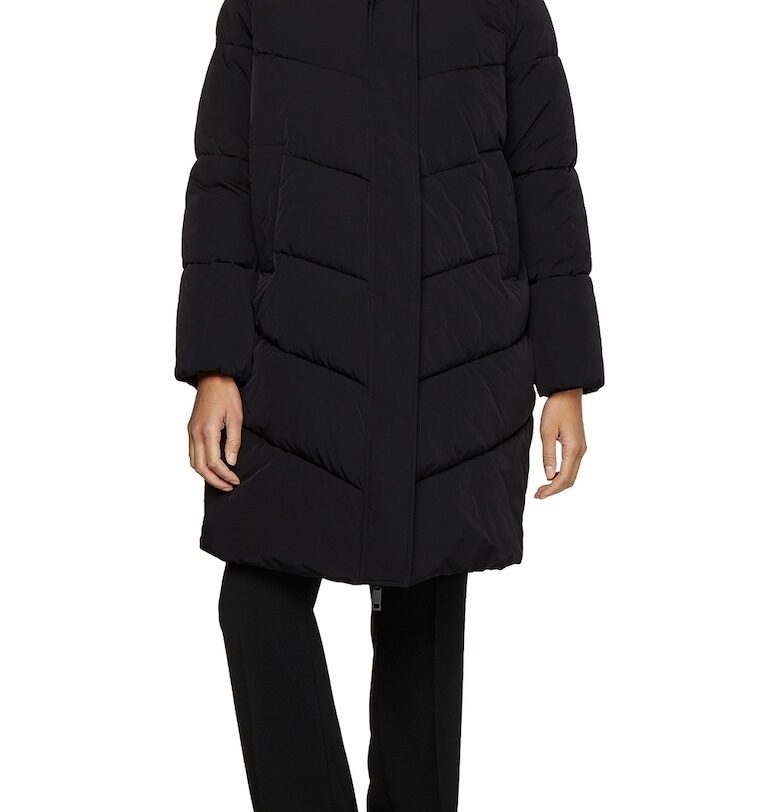 Подплатено зимно яке с капитониран дизайн - Черен CALVIN KLEIN