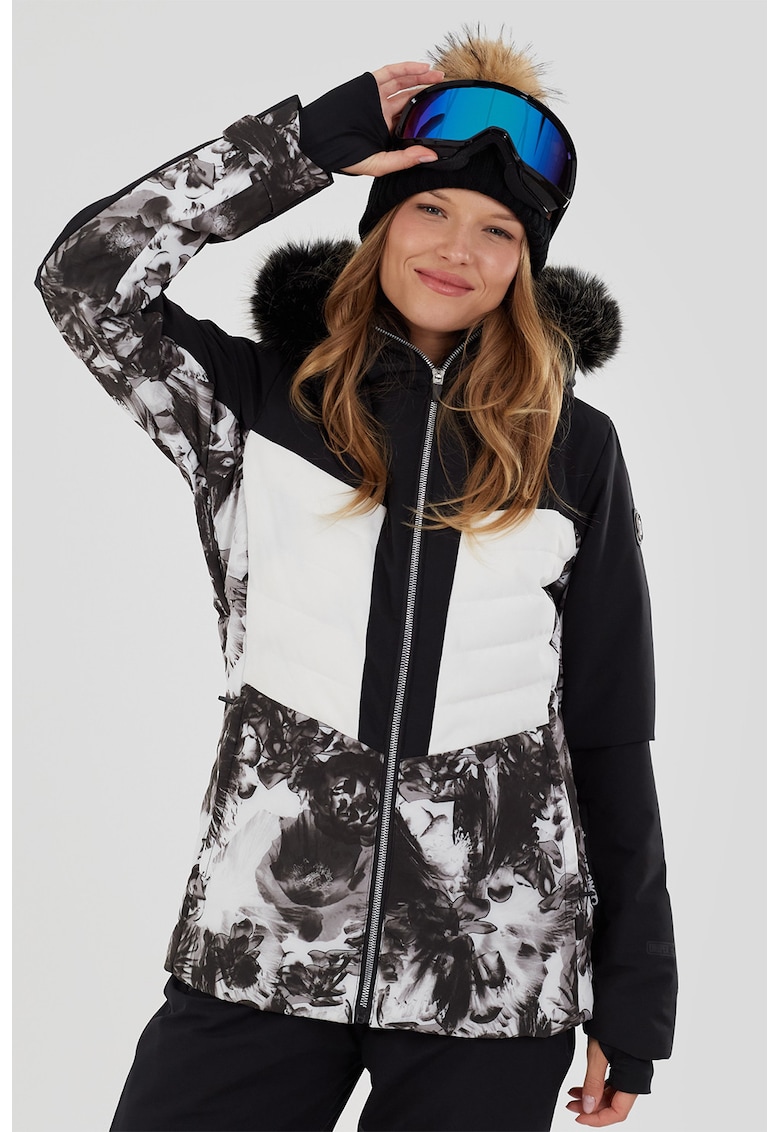 Подплатено ски яке Salina - Черен/Сив Fundango