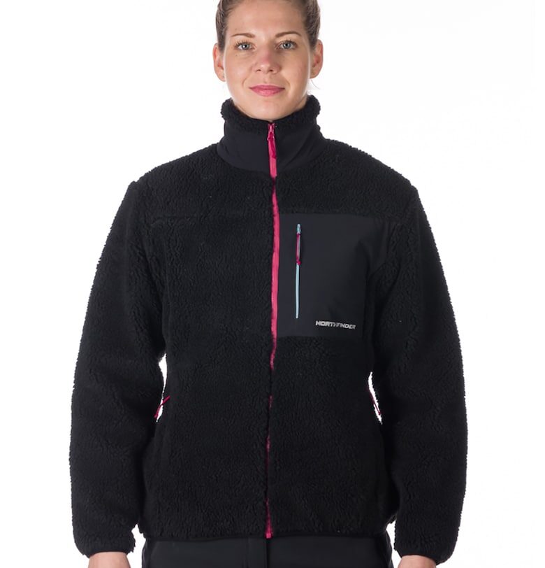 Поларен суитшърт Wyoma с джобове - Черен NORTHFINDER
