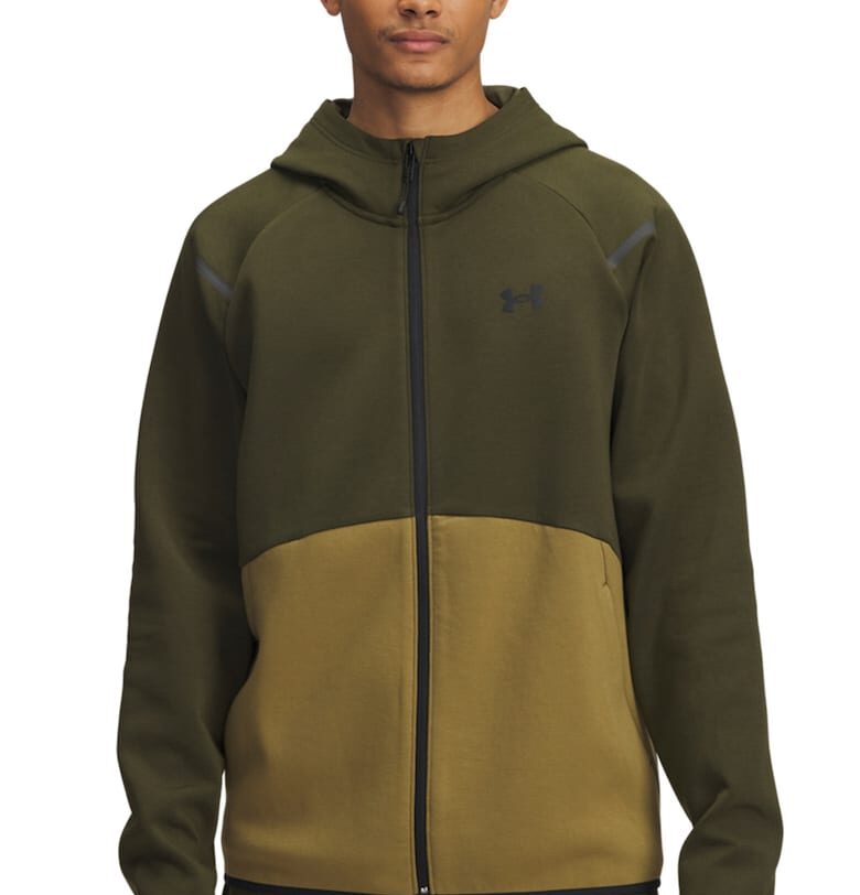 Поларено худи Unstoppable - Маслинено зелено/Тъмно каки Under Armour