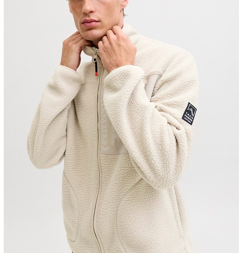 Поларено яке с цип - Бежов Jack  Jones