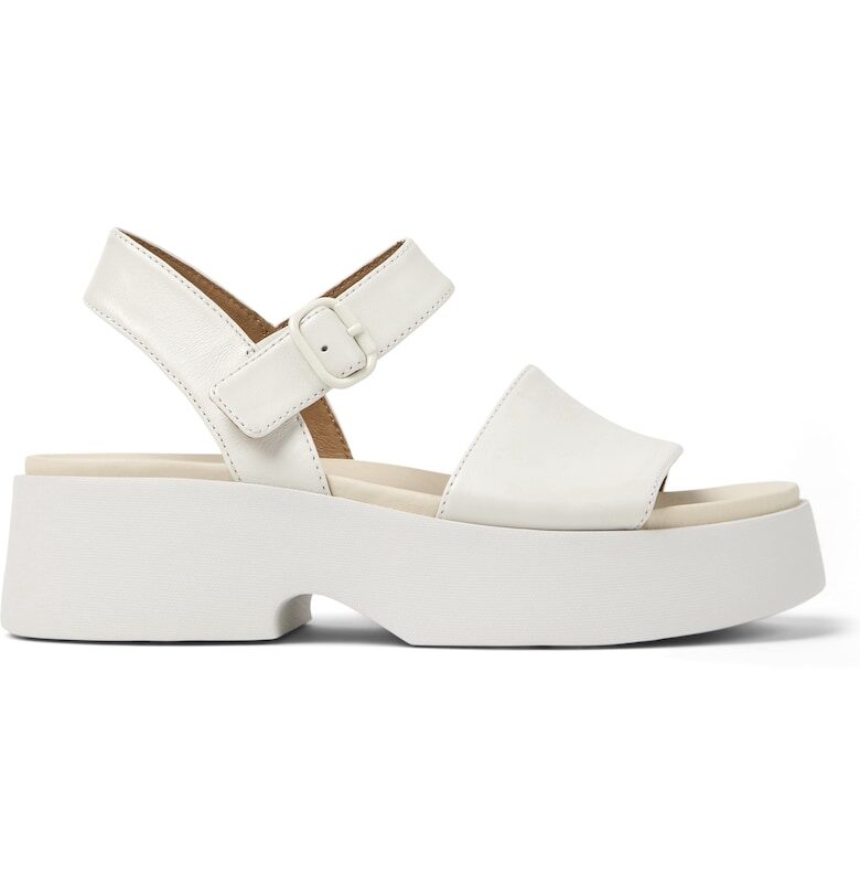 Полускосени кожени сандали Tasha Camper