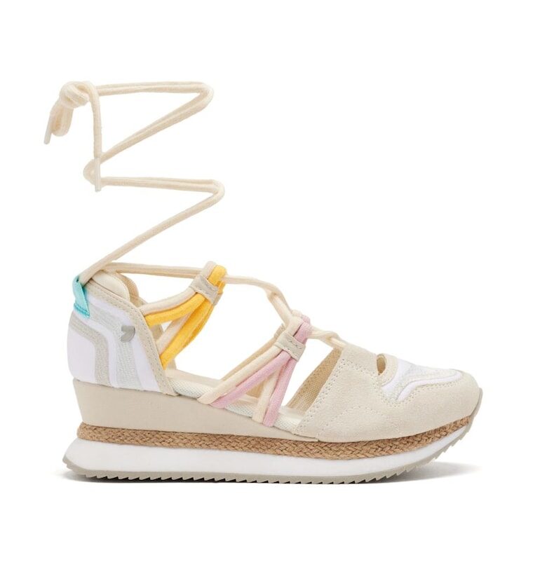 Полускосени сандали от велур с текстил Gioseppo