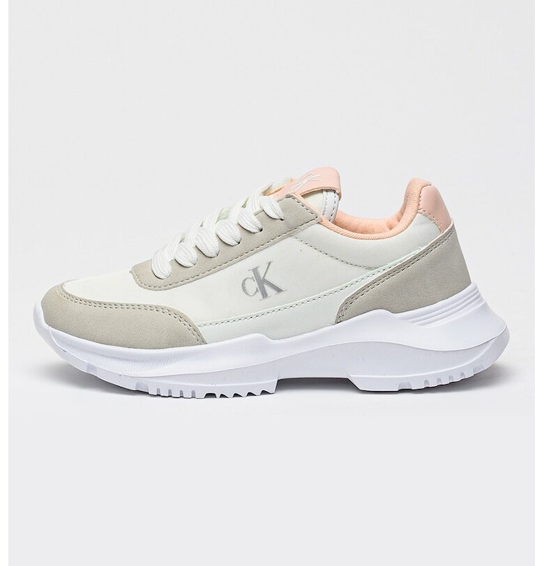 Полускосени спортни обувки с монограм CALVIN KLEIN