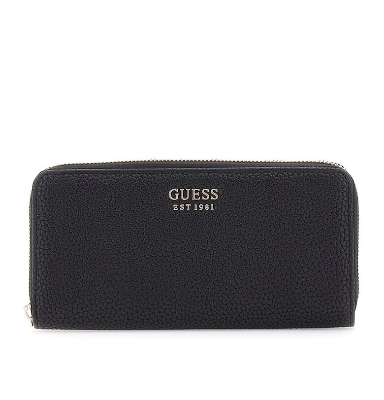Портмоне Brenton от еко кожа с цип и каишка за китката GUESS