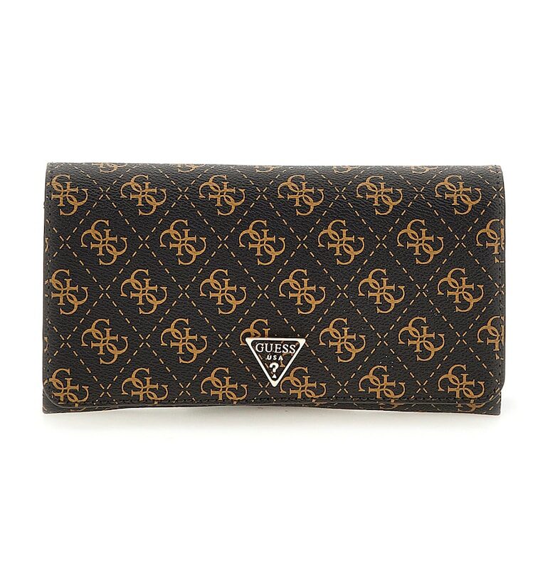 Портмоне от еко кожа с верижка и монограм GUESS