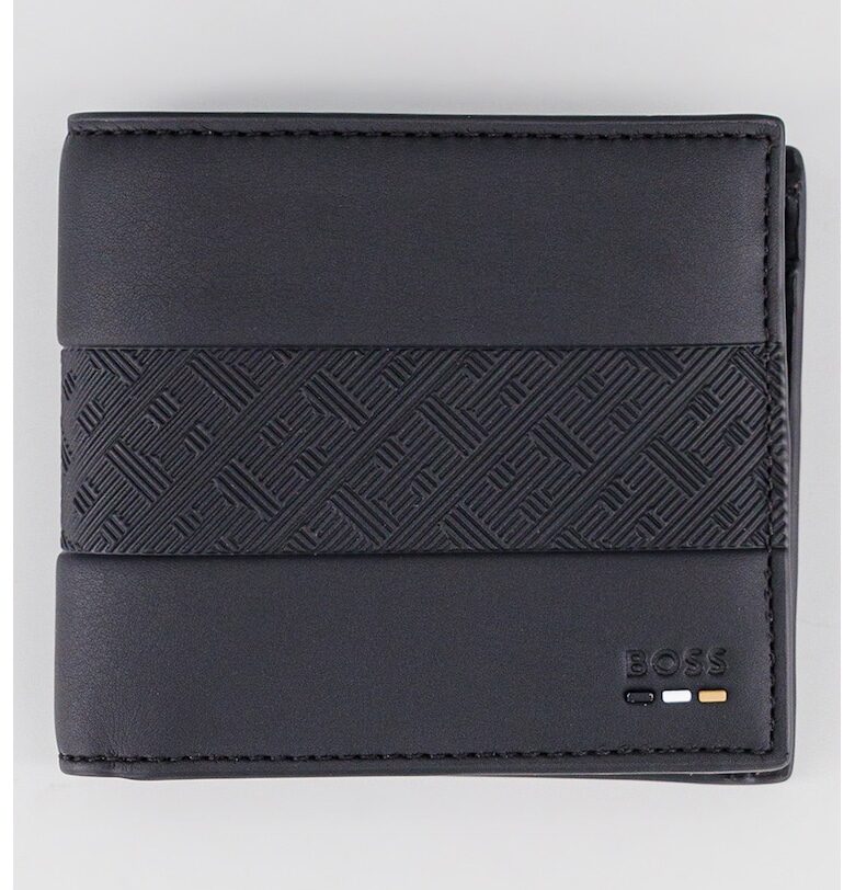 Портфейл от еко кожа с лого BOSS