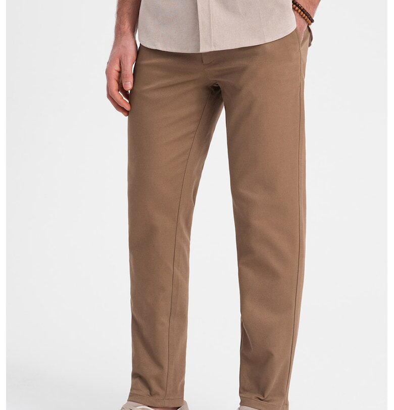 Прав чино панталон - Светлокафяв OMBRE