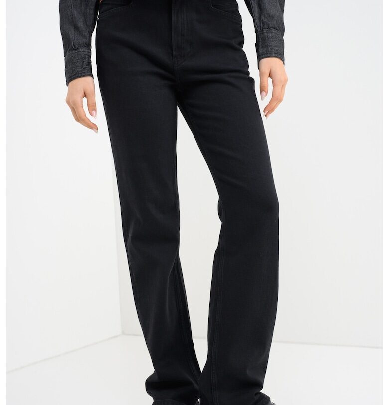 Прави дънки Ada с висока талия - Черен BOSS