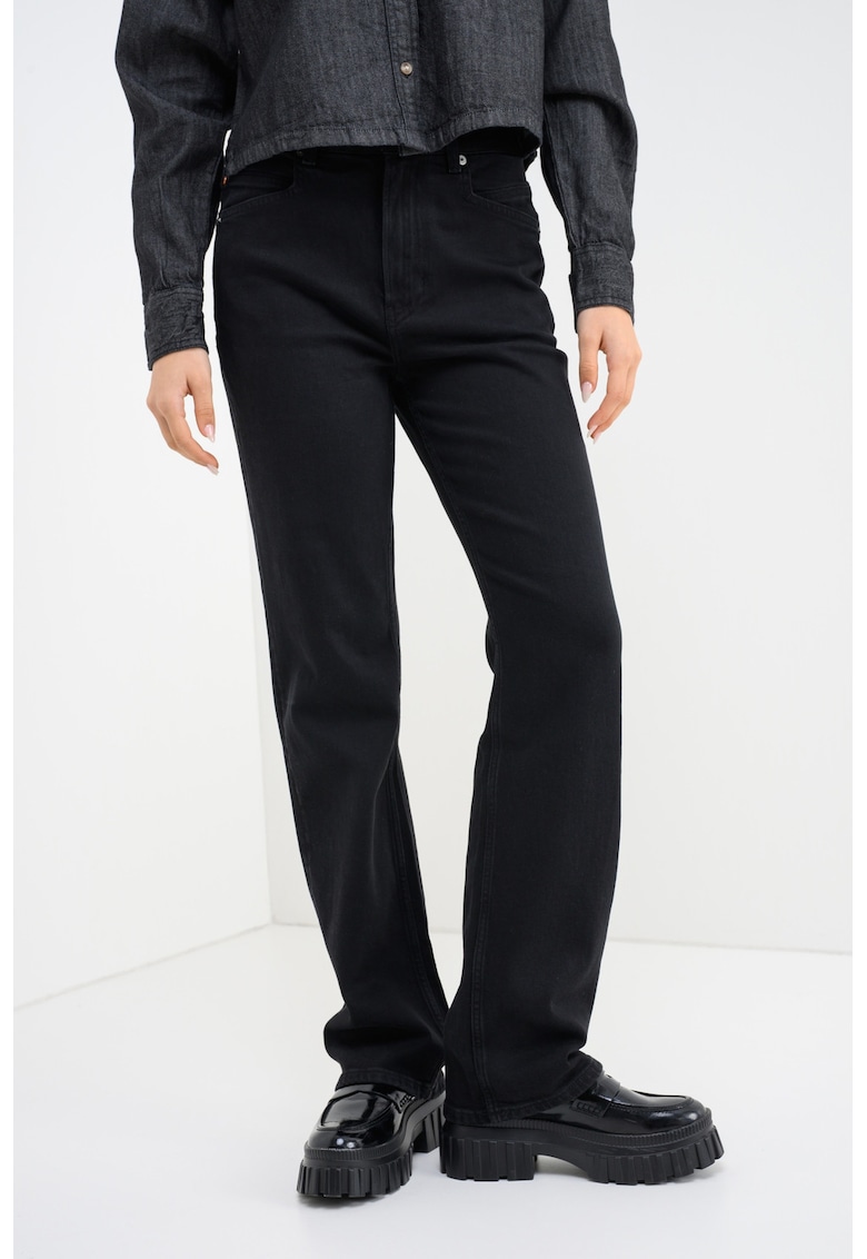 Прави дънки Ada с висока талия - Черен BOSS