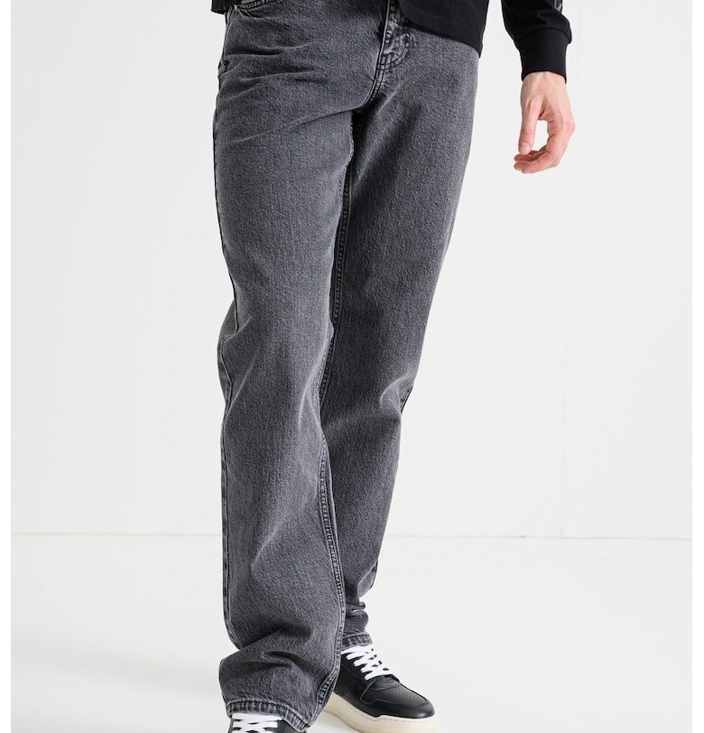 Прави дънки - Сив меланж KARL LAGERFELD JEANS