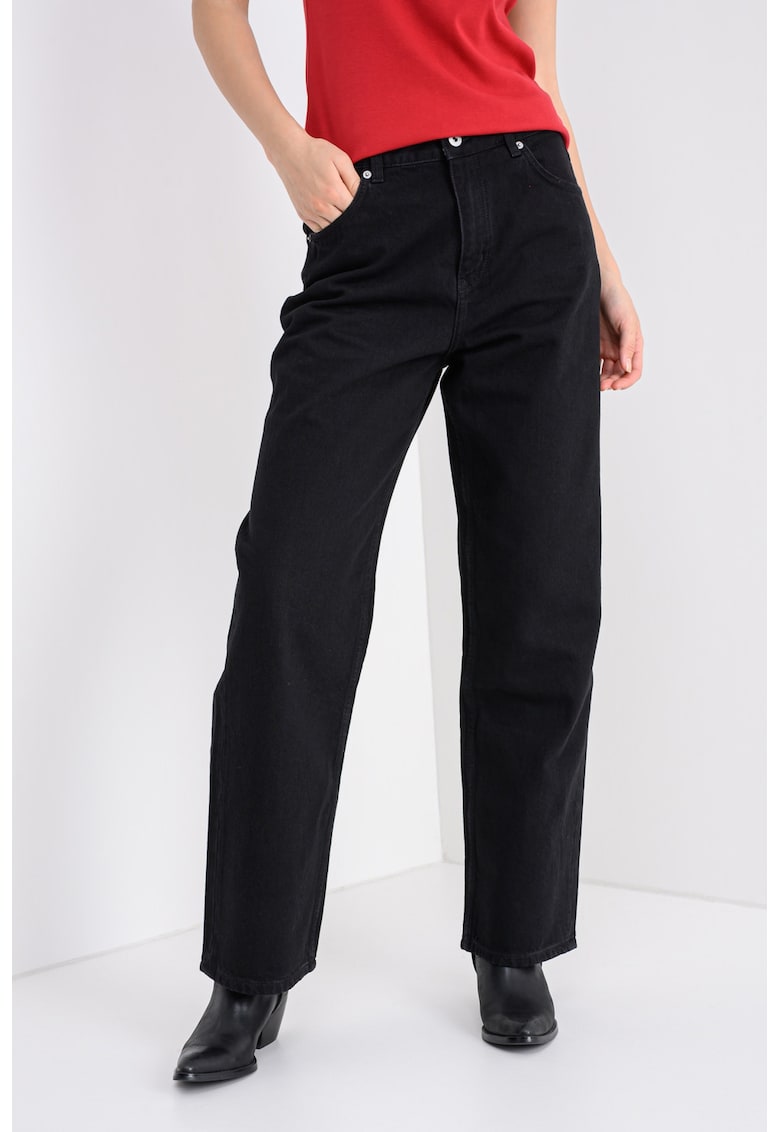 Прави дънки Leni - Черен HUGO